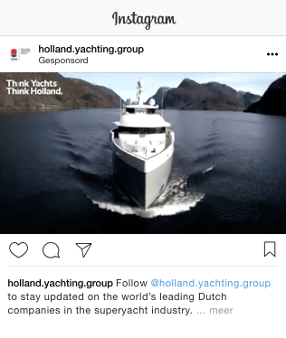 Instagram campagne superjachtbouw